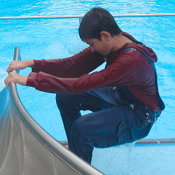 jeans pool hoodie slide